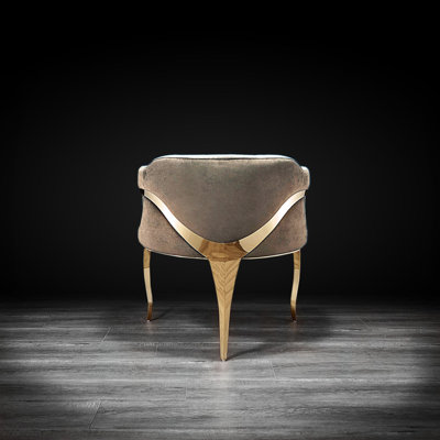 Iseminger 19'' H Velvet Upholstered Armchair