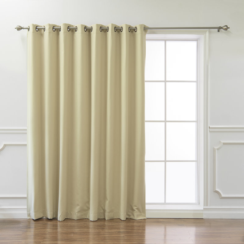 Rideau simple occultant / occultant avec œillets Lucca, l 100 po x L 96 po, Beige