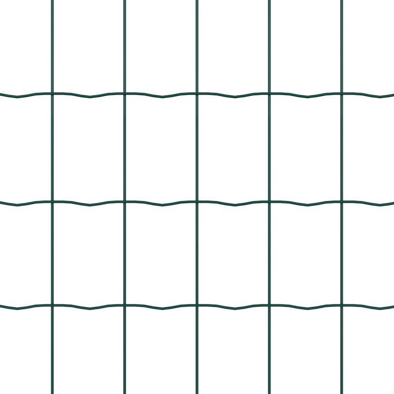 80cm H x 2500cm W Powder-Coated Steel Border Fencing, 60 x 2500 x 0.2 cm, Green