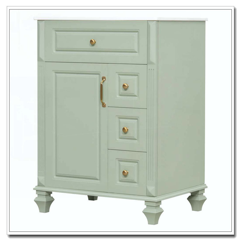 24 Inch Bathroom Vanity with Sink, Green
