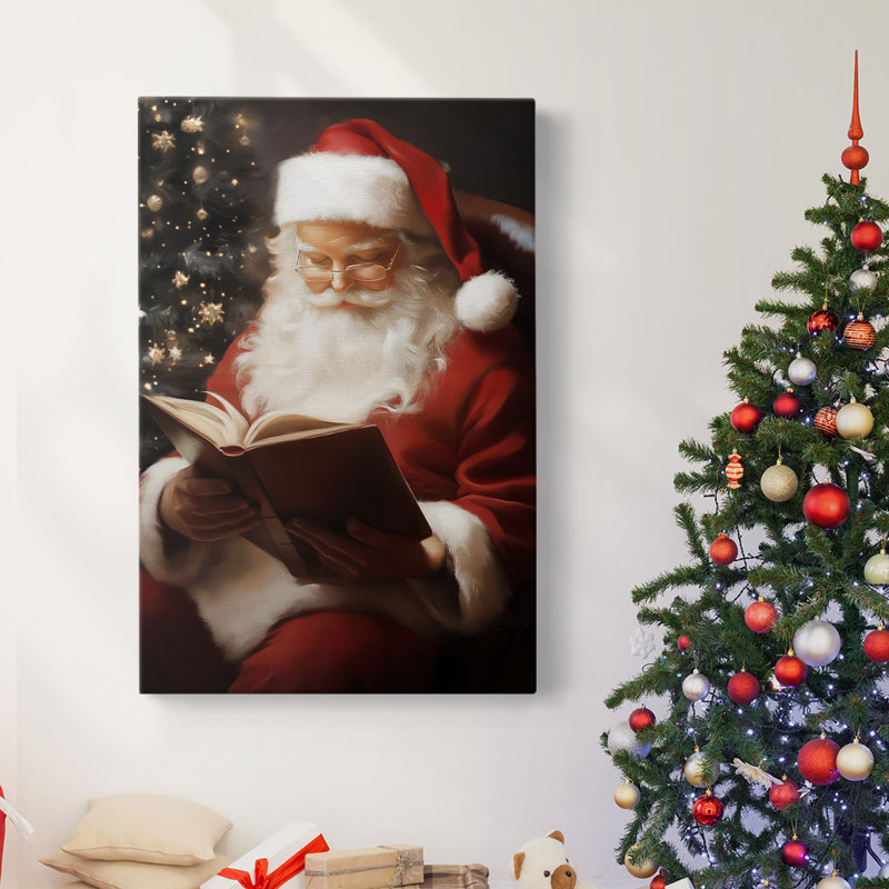 Art des Fêtes de Noël - Toile tendue avec châssis - Série 2-CCLXVI, H 18 po x l 12 po