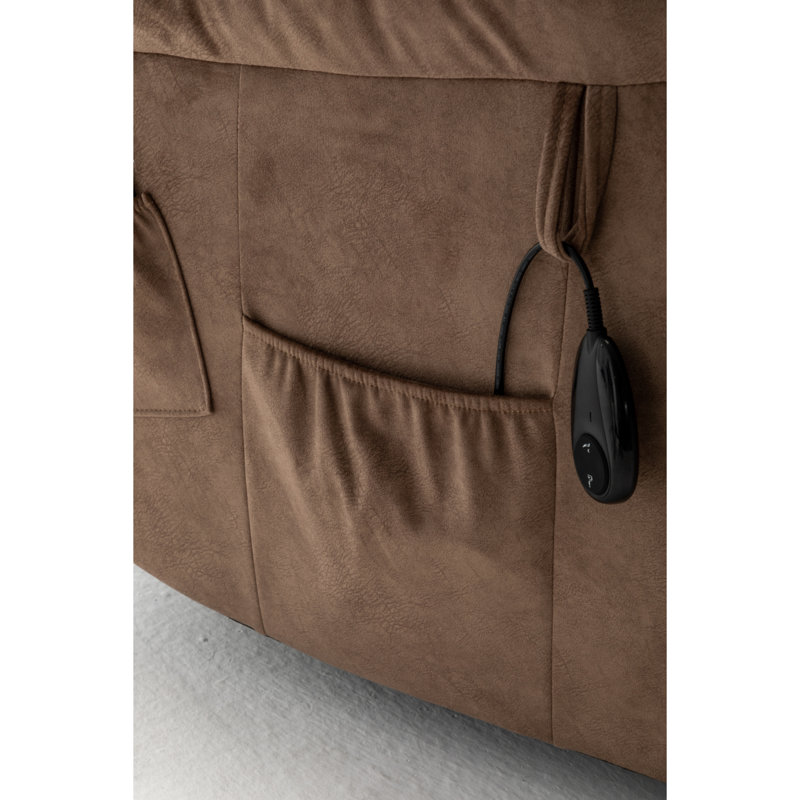 Fauteuil inclinable électrique pour personnes âgées, Brun