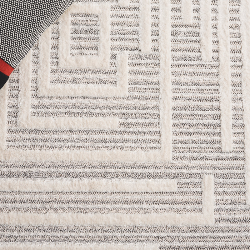 Mahisha Performance Abstract Rug, Rectangle 5'3" x 7'6"