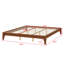 Base de lit plateforme en bois de bambou sec massif avec support en lattes de bois-465872489