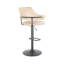Upholstered Faux Leather Bar Stool