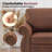 42" W Faux Leather Armchair with Solid Wood Legs-832308255