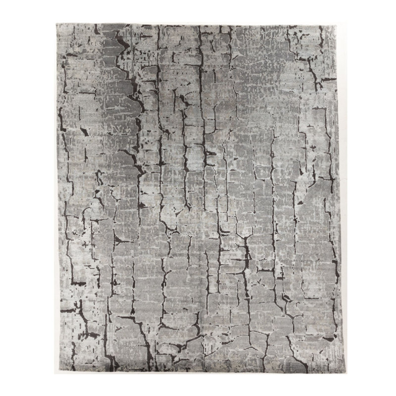 Hand Knotted Abstract Area Rug