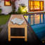 Banc de jardin en bois Costello-26610897