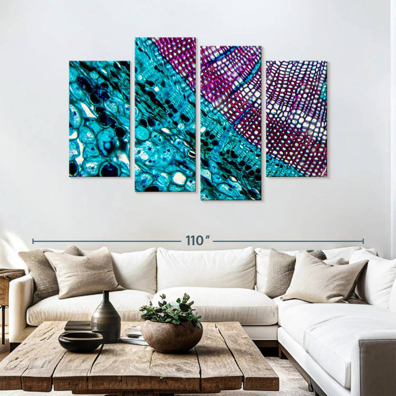 Keiri Pine Stem Under Microscope, 54" H x 84" W
