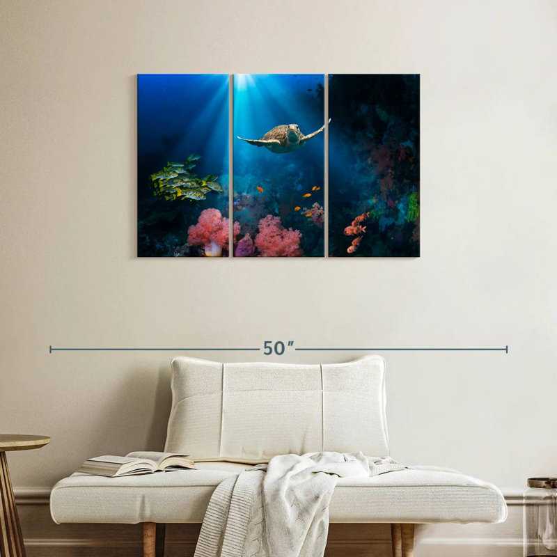 Ocean Underwater, 24" H x 38" W