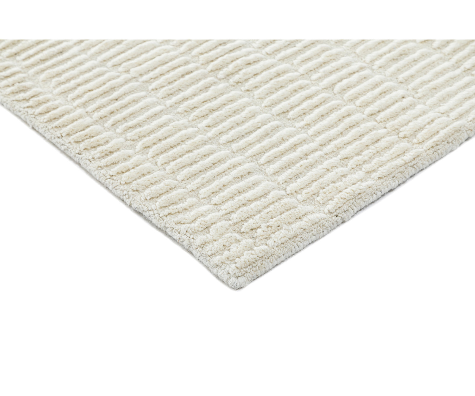 Debra Ivory Hand-Tufted Wool Rug, Runner 2'6" x 8'