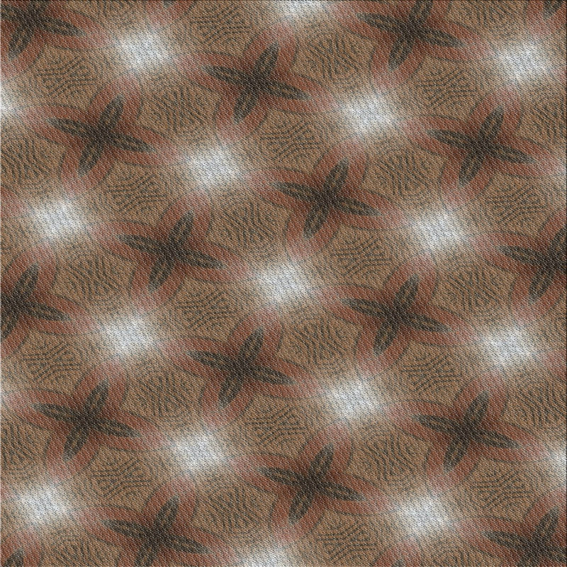 Tapis de zone brun à motif, Carré 4 pi