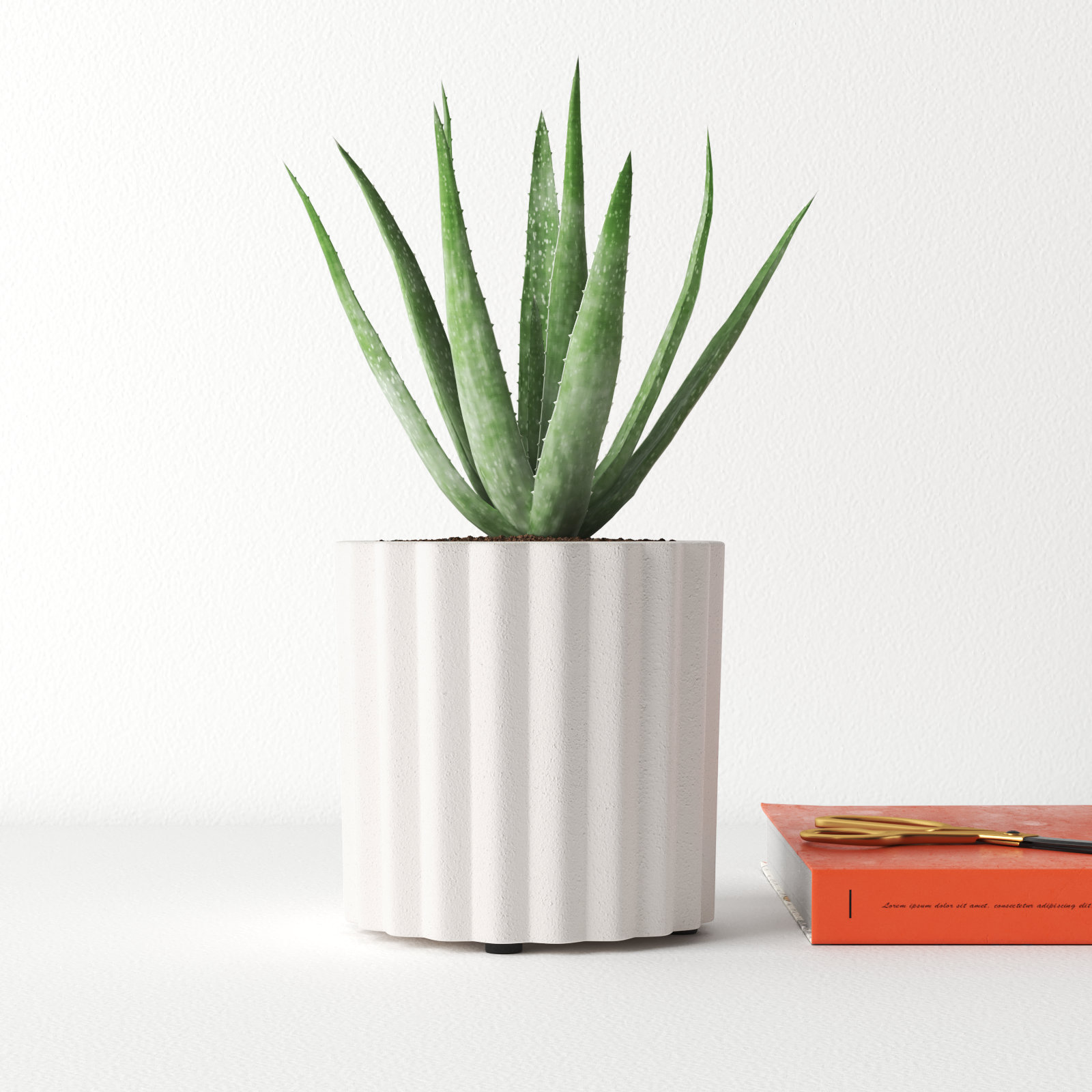 Parr Ceramic Pot Planter, 6.25" H x 5.75" W x 5.75" D