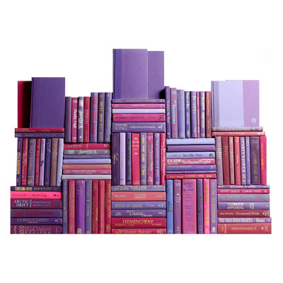 Modern Berry Book Wall