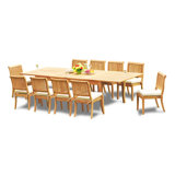 Atnas Outdoor 11 - Piece Teak Dining Set