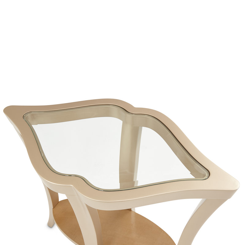 Malibu Crest Glass End Table