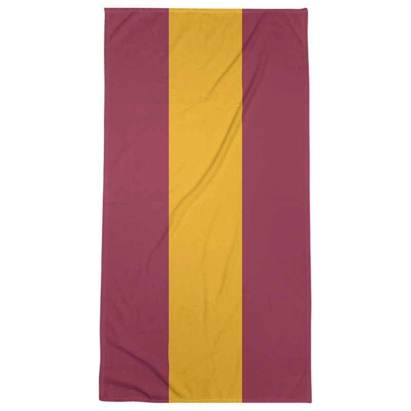 Microfiber Bath Towel, Atlanta Throwback Football Red/Yellow