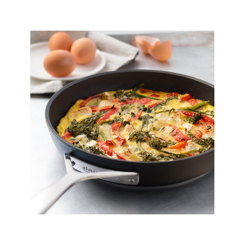 Demeyere AluPro Aluminum Nonstick Deep Fry Pan, 9.45" Diameter