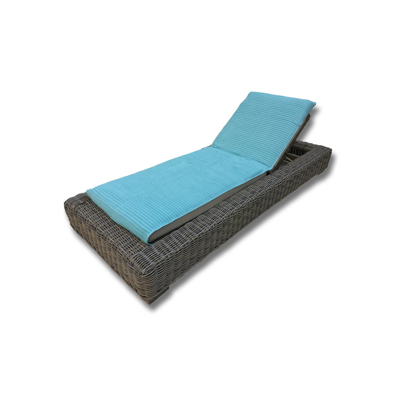 Housse pour chaise longue en coton turc, Turquoise