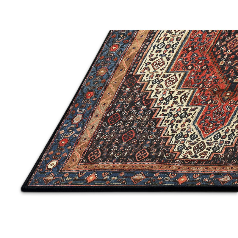 Tapis rouge à motif sud-ouest, Rectangle 5 pi x 7 pi
