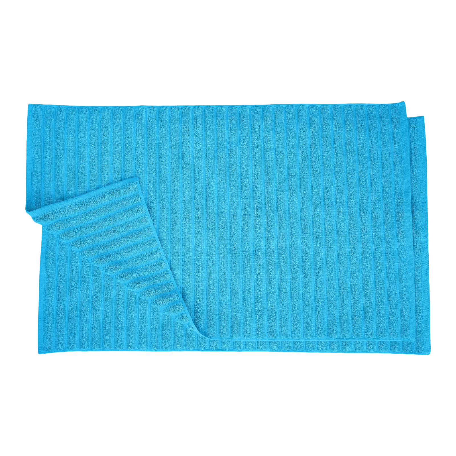 Pardue Cotton Bath Mat, Aster Blue, Solid Color