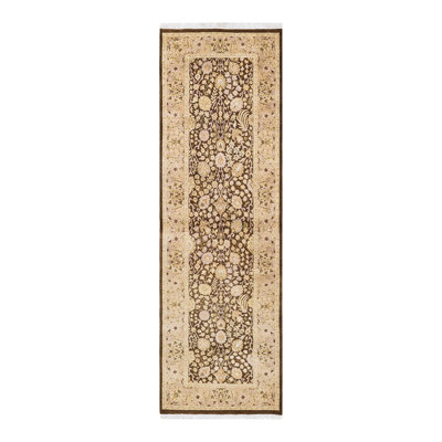 Hayner One-of-a-Kind 2'6" X 8'4" 2010s Runner Wool Area Rug in Brown