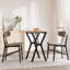 vidaXL Dining Table Y-Frame Solid Wood Pine and Steel-105675957-105675958