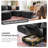 Merchelle 103' Wide Reversible Modern Modular Sectional Sofa With Storage Ottoman -Premium Chenille Fabric-832001658