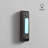 Heath Zenith Black Metal Wired Lighted Push Doorbell Button