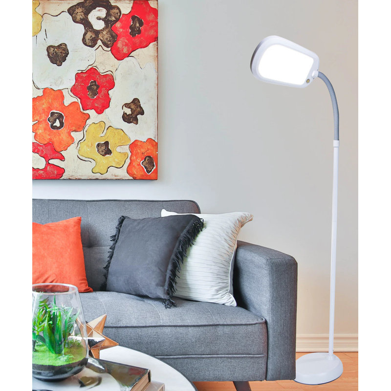 Reeder 60'' LED Task Floor Lamp, Gray