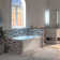 60" X 32" Alcove Acrylic Rectangular Whirlpool Heated Jetted Tub With Drain & Overflow