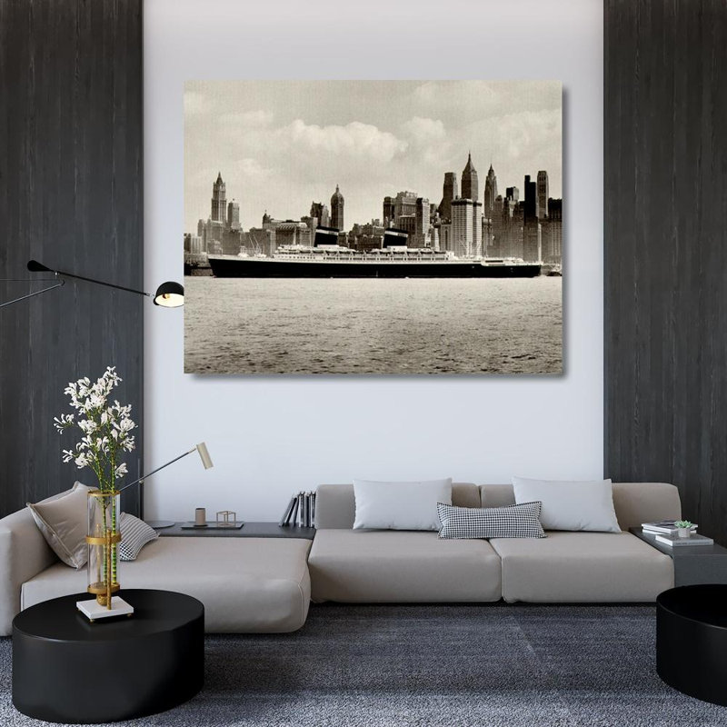 SS United States 1953, 36" H x 46" W