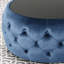 Velours bleu foncé moderne, bouton avec surface en verre trempé résilient, l 30,77 po x P 14,58 po - bouton et plateau fiable, 30 po x 14,5 po
