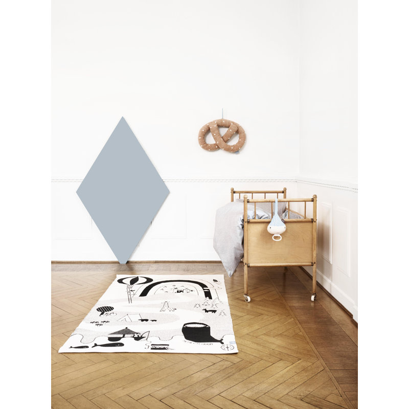 Mr. Cotton Area Rug in Off White/Black