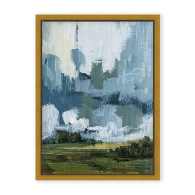 Etheric Horizon: Abstract Hills Under Cloudy Skies