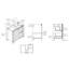 Meuble-lavabo autoportant 36 po avec lavabo Chriselda-584809145-584809146