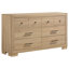 Ensemble de chambre avec grand lit 4 pièces Mitze Chêne clair-1650101515