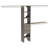 Suitesymphony Wood Closet Organizer Kit With Tower 3 Hang Rods, Top Shelves, 2 Drawers, Adjustable, Fits Spaces 5-9 Ft. Wide, Graphite Grey