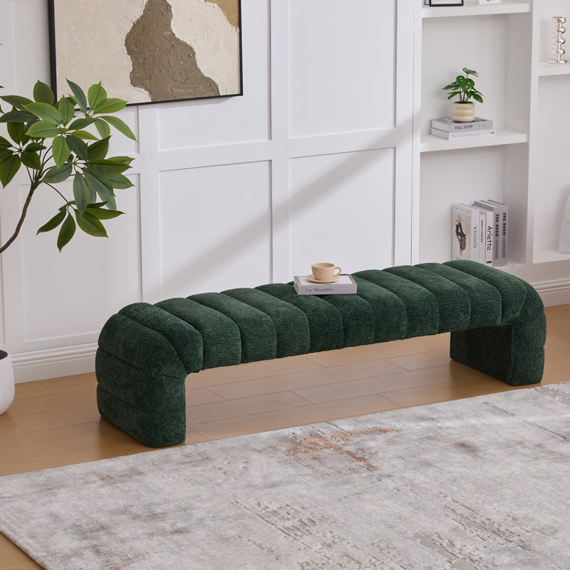 Banc avec revêtement, Vert