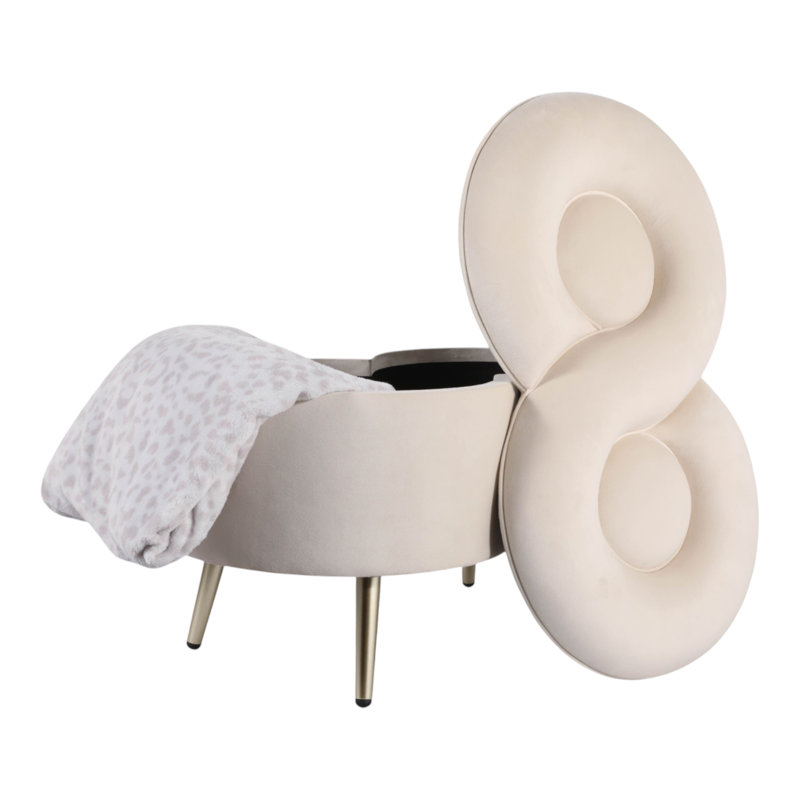 Banc rembourré en velours avec structure en métal et en bois manufacturé pour le style de la chambre à coucher - Siège de style transitionnel pour la salle à manger à la maison - 28 po, blanc