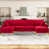 100 % polyester rouge est en rupture de stock