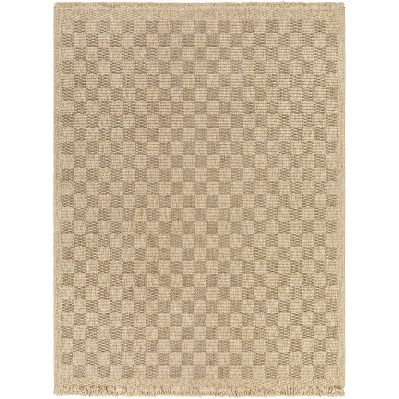Abbie Machine Woven Checkered Area Rug, Runner 2'7" x 7'