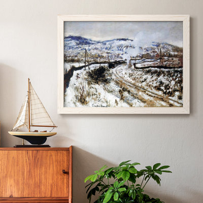Train in the Snow, Argenteuil, 1875, reproduction d'art sur toile