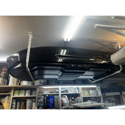 2 PCS Garage Overhead Storage Bracket Adjustable Garage Ceiling Mount Storage Rack Kit