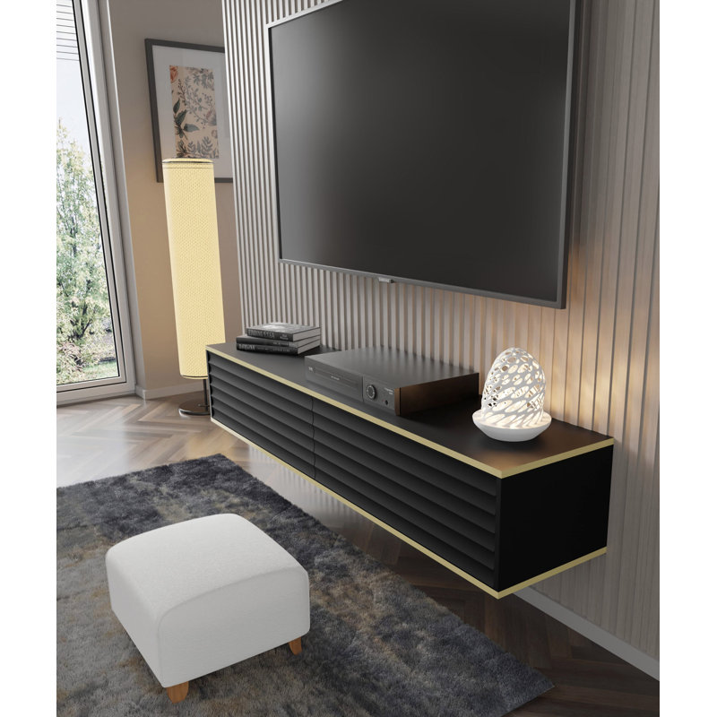 Balanchine TV Stand for TVs up to 78", Black