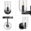 Applique murale en verre transparent Hansley