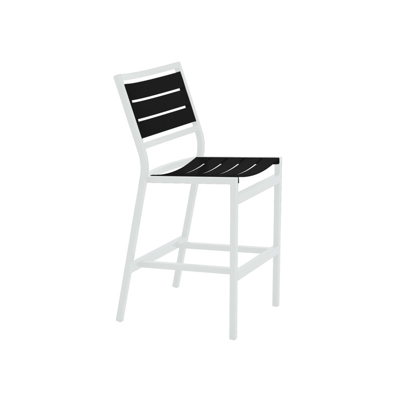Tabouret de bar 28 po Cabana Club, Obsidienne, Neige