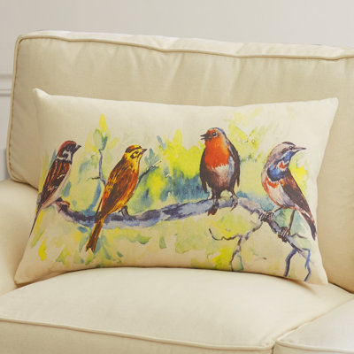Birds Lumbar Pillow