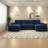 Spacious Sectionals, Polyester And Corduroy, Modern Comfort For Home And Office