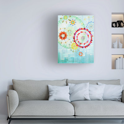 Wrapped Canvas Wall Art - Rex Ray 'Aephllae' Wall Art for Living Room, Bedroom, or Office Décor - 24x32